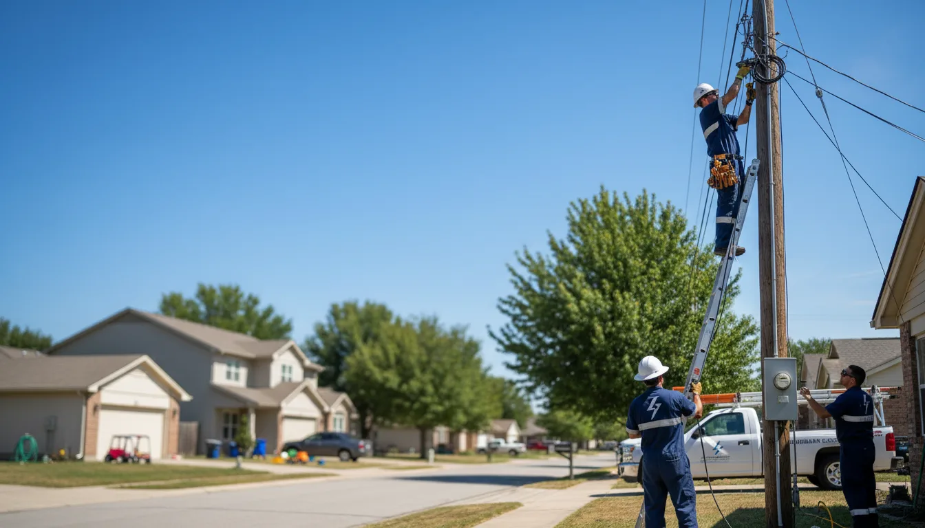 Residential electrician providing installation services in Toluca, IL